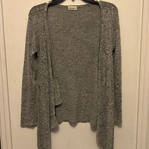 Gray speckled cardigan